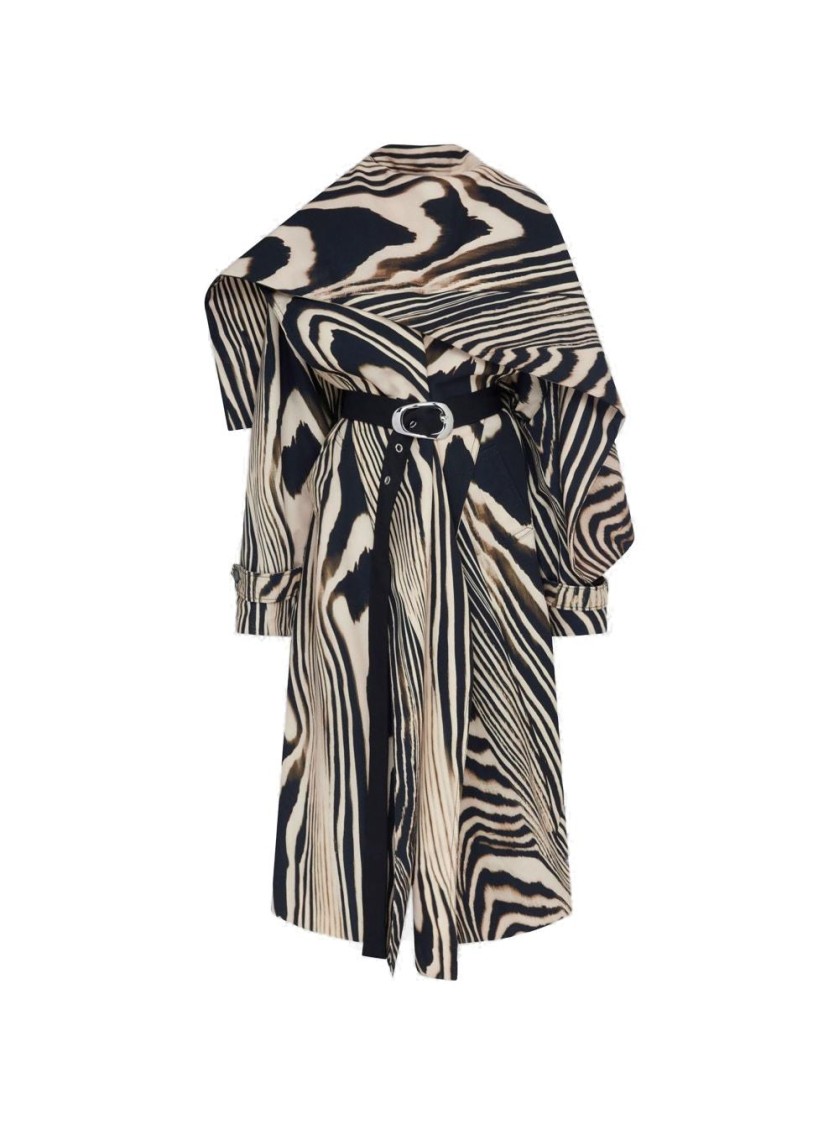 David Koma Zebra-print Coat