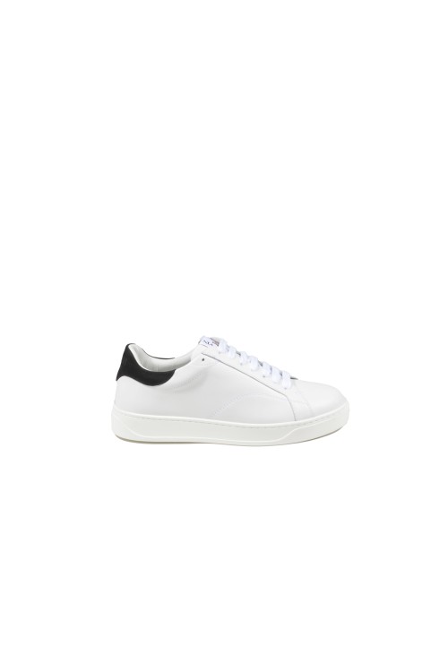 Lanvin Ddbo Sneakers In White Leather in White | THE LIST