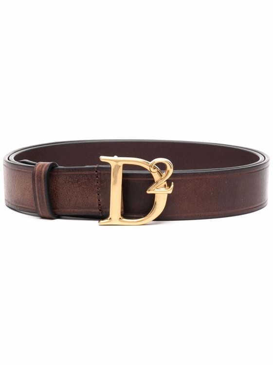 DSQUARED2 レザーベルト ゴールドバックル DSQUARED2 黒ベルト 金色バックル DSQUARED2 黒ベルト 金色バックル