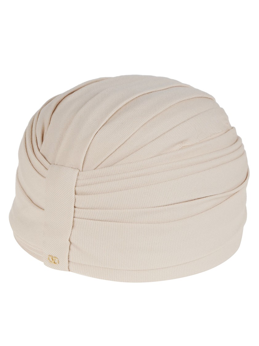 Valentino Garavani Virgin Wool Head Wrap In Neutrals