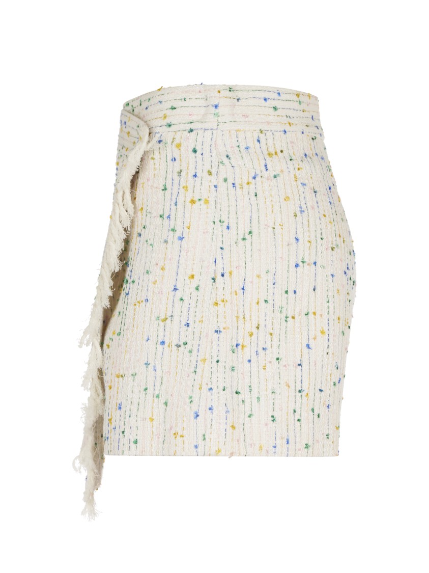 Msgm Wrap Style Shorts In Blue
