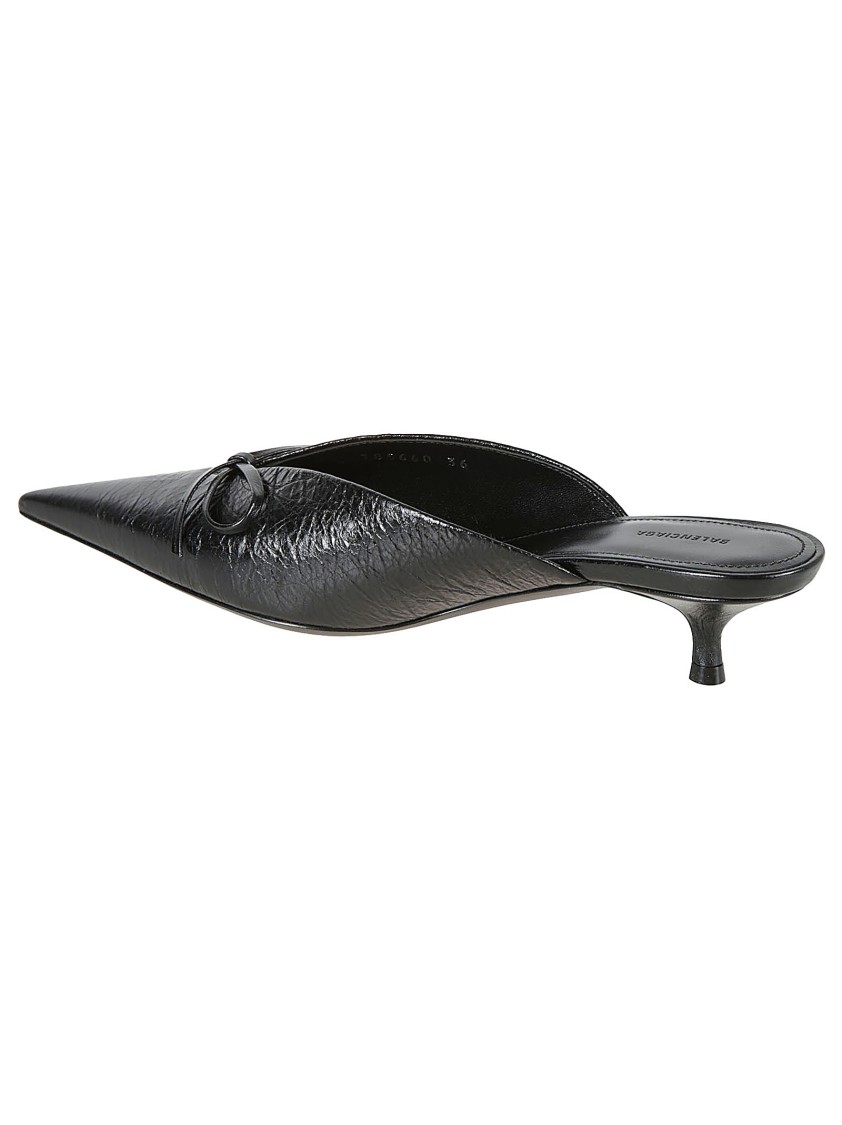 Balenciaga Black Sandals With Pointed Toe
