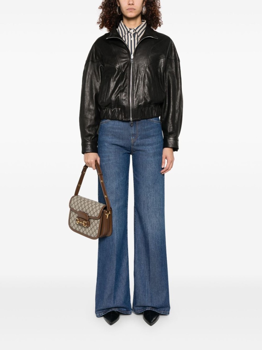 Shop Dondup Cropped Black Jacket