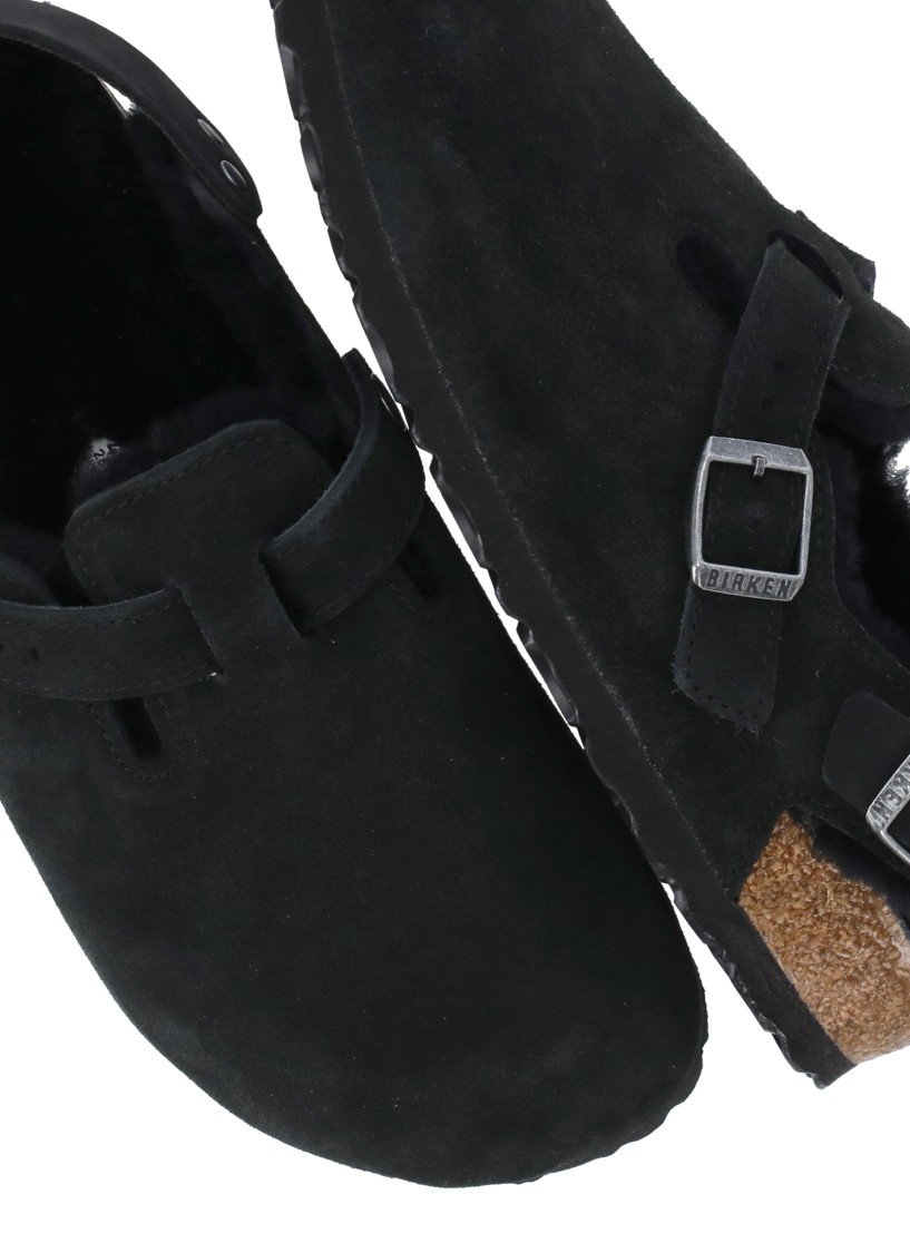 Birkenstock Tokio Buckle Detailed Slip-on Slippers In Black