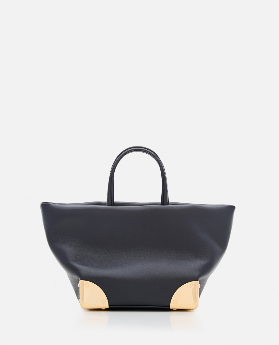 Shop Sacai Corner Metal Tote Small In Black