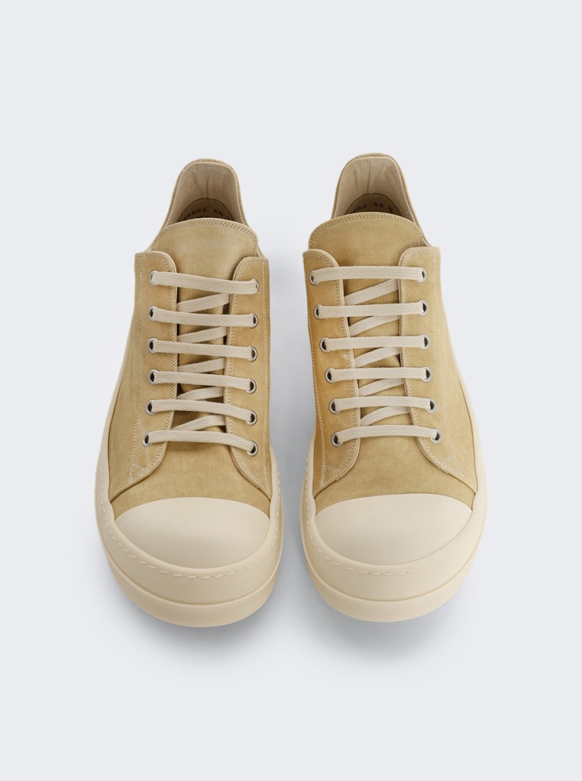Rick Owens Drkshdw Drkshdw By Rick Owens Hollywood Low Sneakers Parchment And Milk