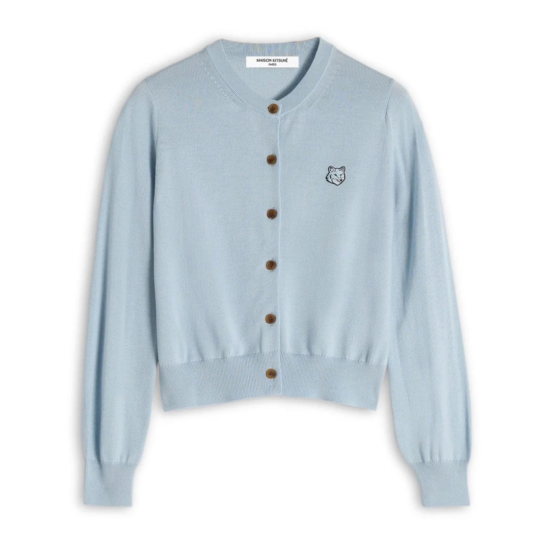 Maison Kitsuné Classic Cardigan Sweater In Blue