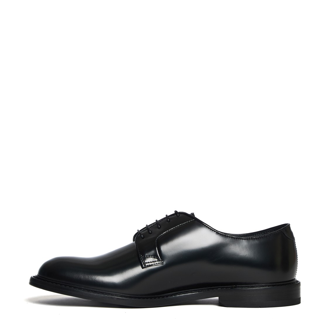 Doucal's Almond-toe Leather Derby Shoes In Black