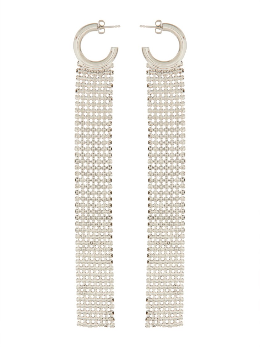 Rabanne Mesh Earrings In Neutral