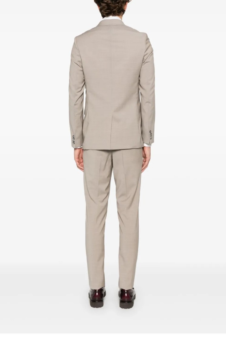 Hugo Boss Boss Tailored Beige Suit With Notch Lapels In Neutrals
