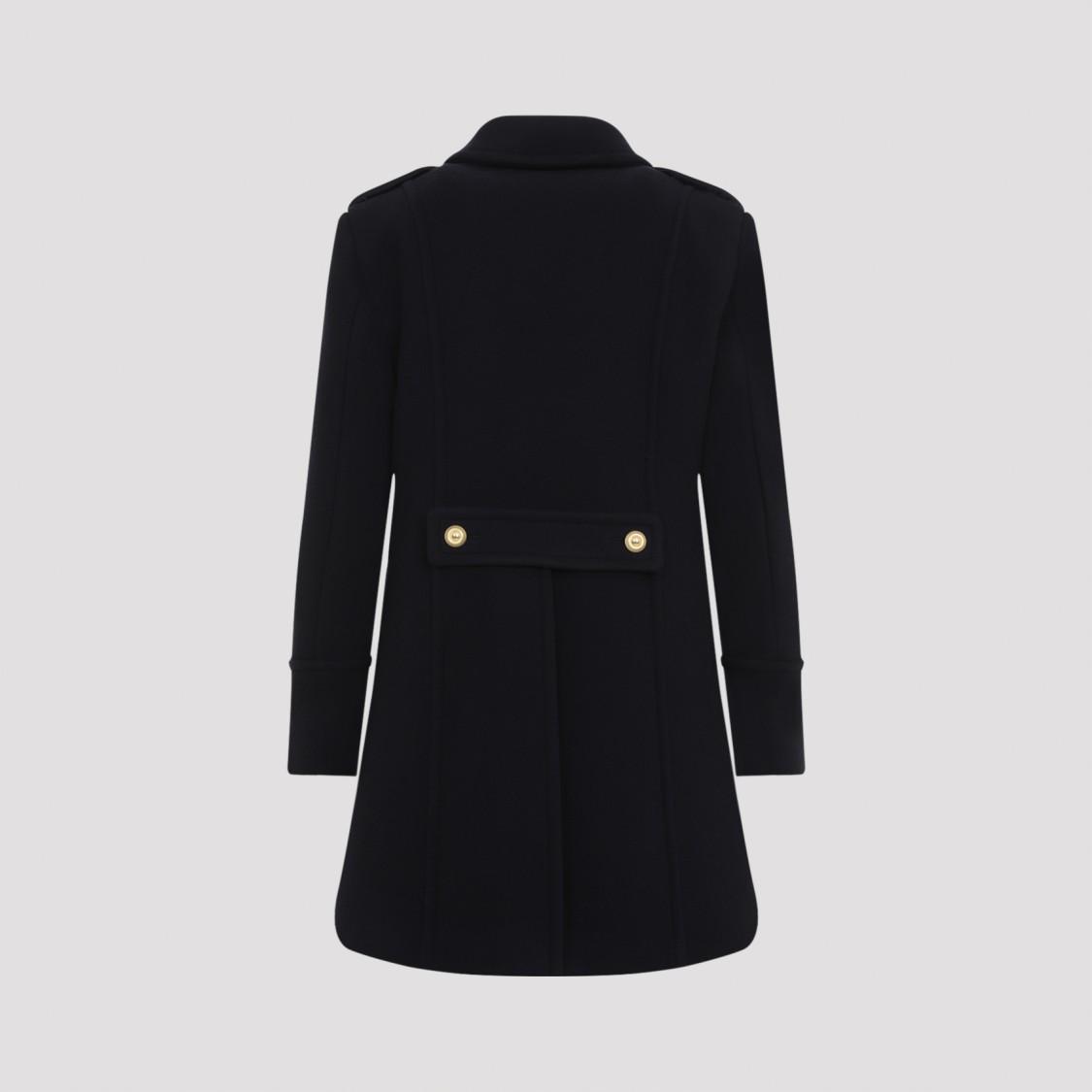 Tom Ford Asymmetric Wool-cashmere Duffle Peacoat In Black