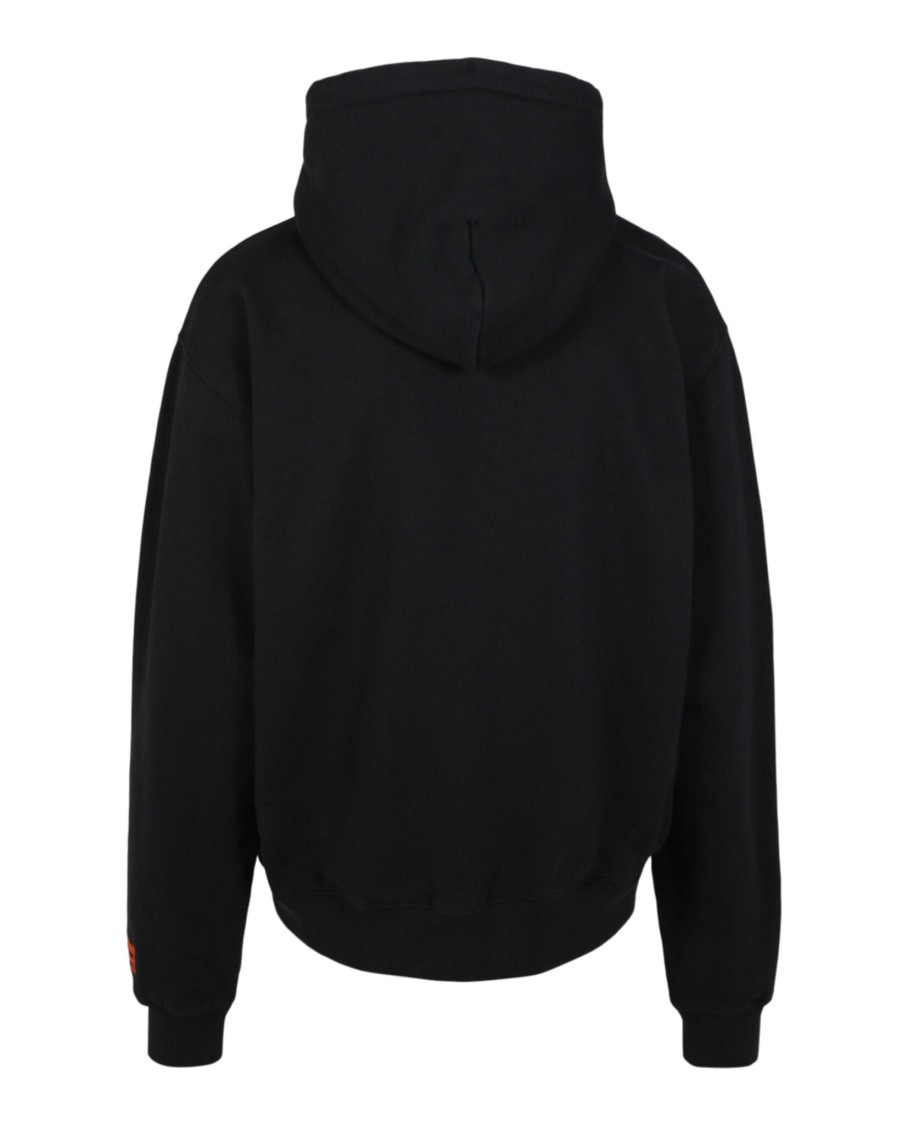 Heron Preston Heron Abstract Hoodie Man Sweatshirt Multicolored Size Xl Cotton In Black