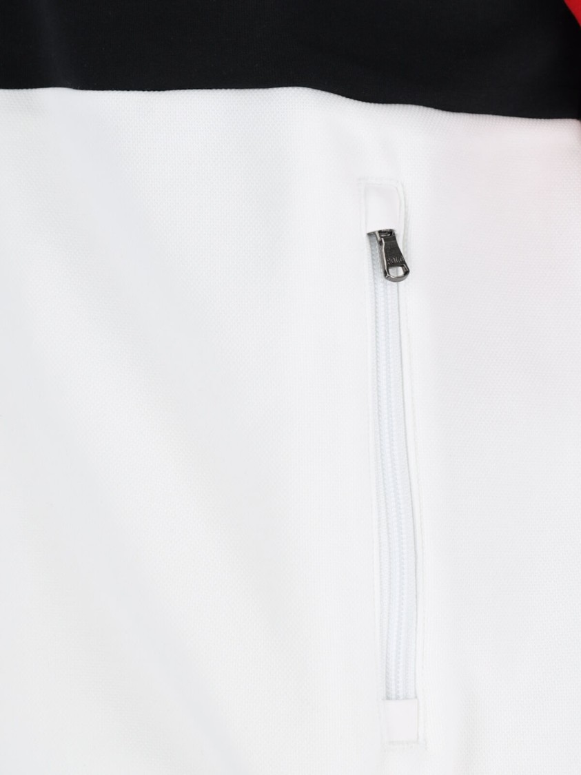 Shop Polo Ralph Lauren Logo Zip Sweatshirt – White