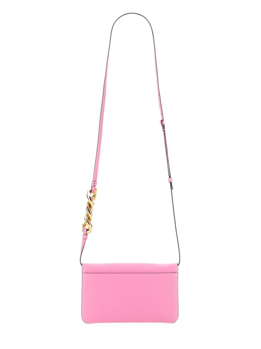 Jw Anderson J. W. Anderson Leather Chain Smartphone Bag In Pink