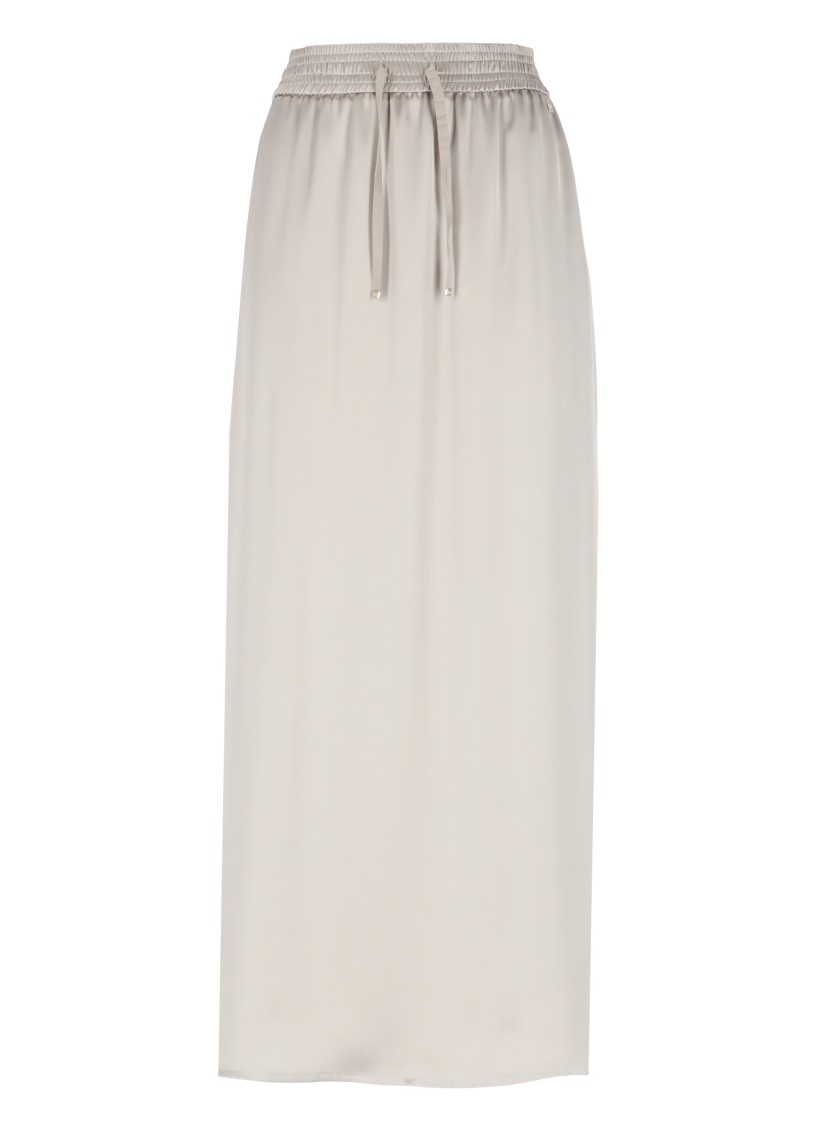 Herno Beige Skirt With Adjustable Drawstrings