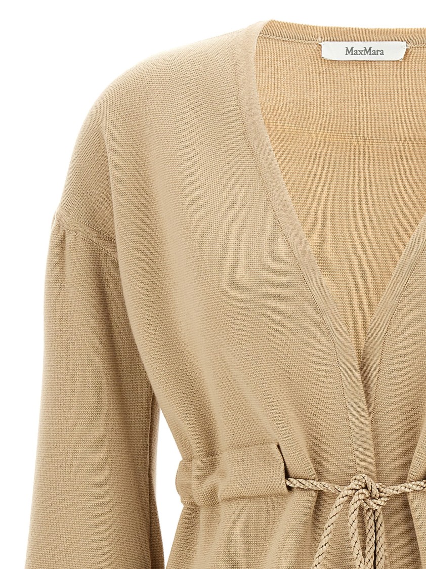 Max Mara Tiberio Sweaters And Cardigans Beige In Nude
