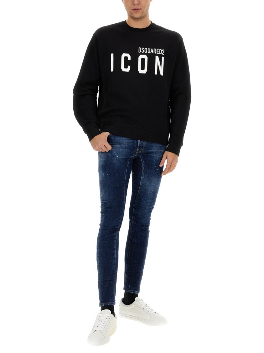 Dsquared2 Dsquared Men "perfect Clean Wash Tidy Biker" Jeans In Blue