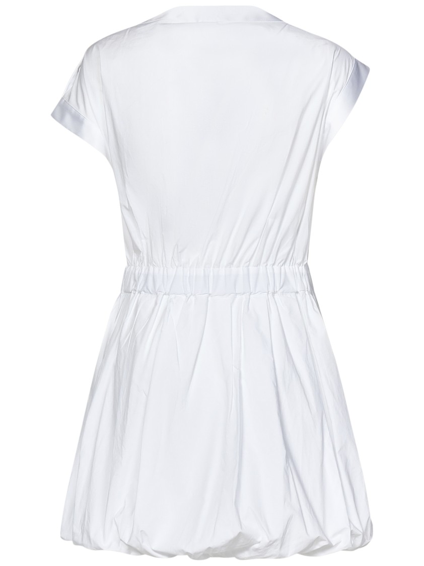 PINKO PINKO WRAP MINI DRESS WITH BALLOON SKIRT