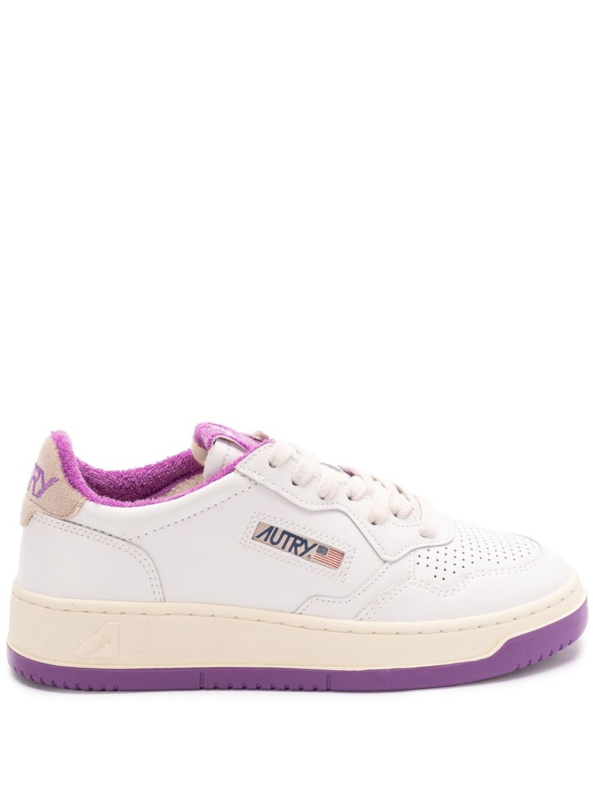 Autry White Medalist Trainers In Neutrals