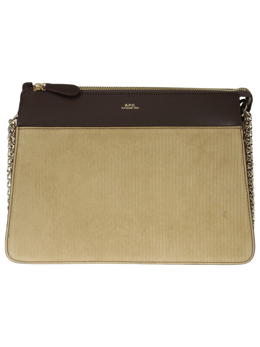 Apc A.p.c. Trapezoidal Bag In Vegetable-tanned Leather