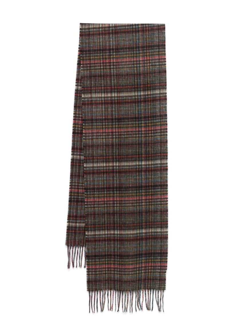 Paul Smith Signature Check Scarf In Multicolor