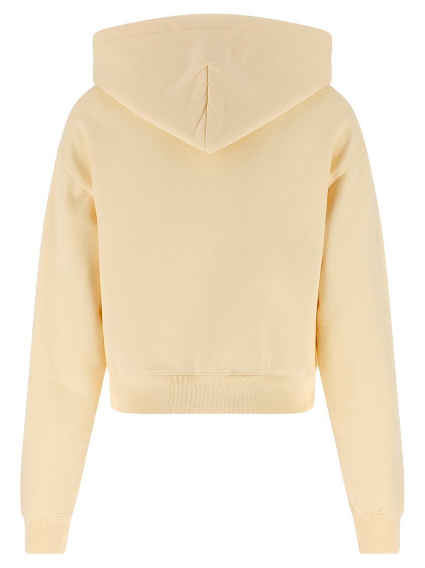 Jacquemus Light Gros Grain Hooded Sweatshirt In Neutral