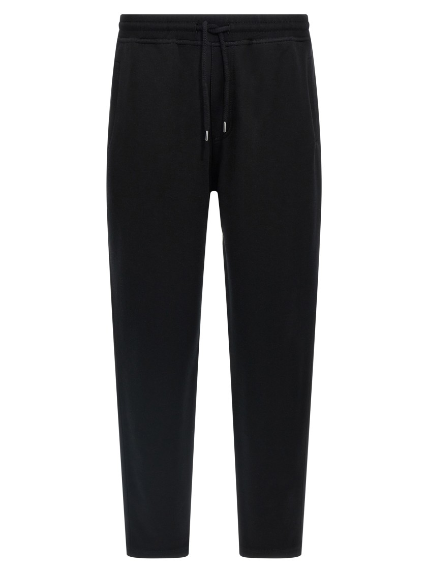 Brunello Cucinelli Silk And Cashmere Blend Joggers In Black