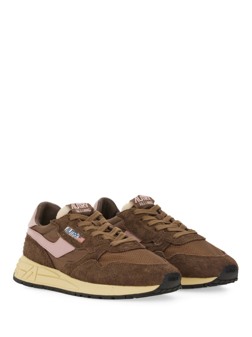 Autry Multicolor Fabric And Suede Reelwind Sneakers In Multi
