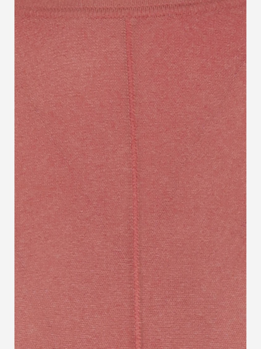 Oliver Lattughi Crew Neck Cashmere Sweater With Dropped Shoulders In Pink