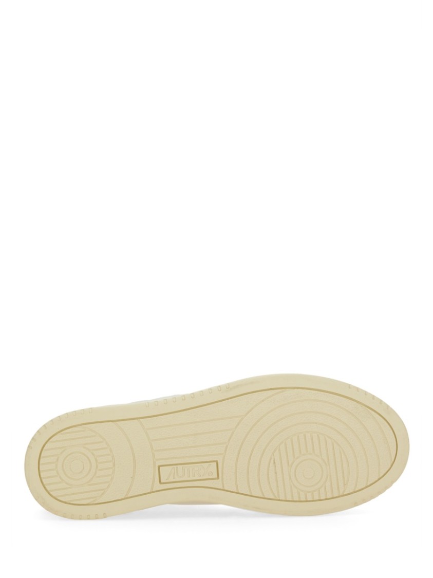 Autry Low Sneaker With Contrast Panels And Perforated Detailing