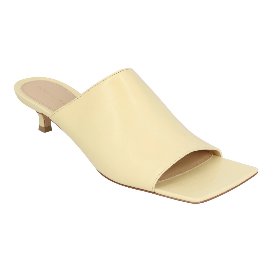 Bottega Veneta Yellow Stretch 40 Leather Mules
