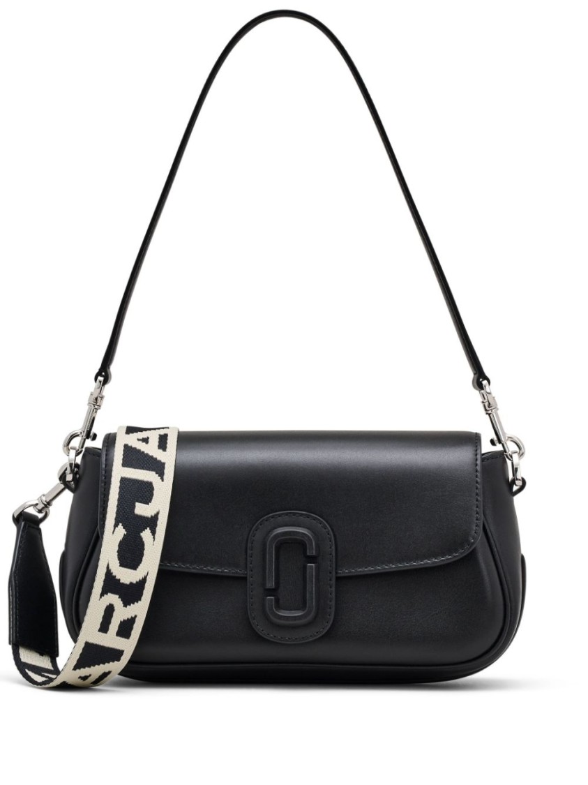 Marc Jacobs Black Bag With Flap Closure And Logo Detail In Black