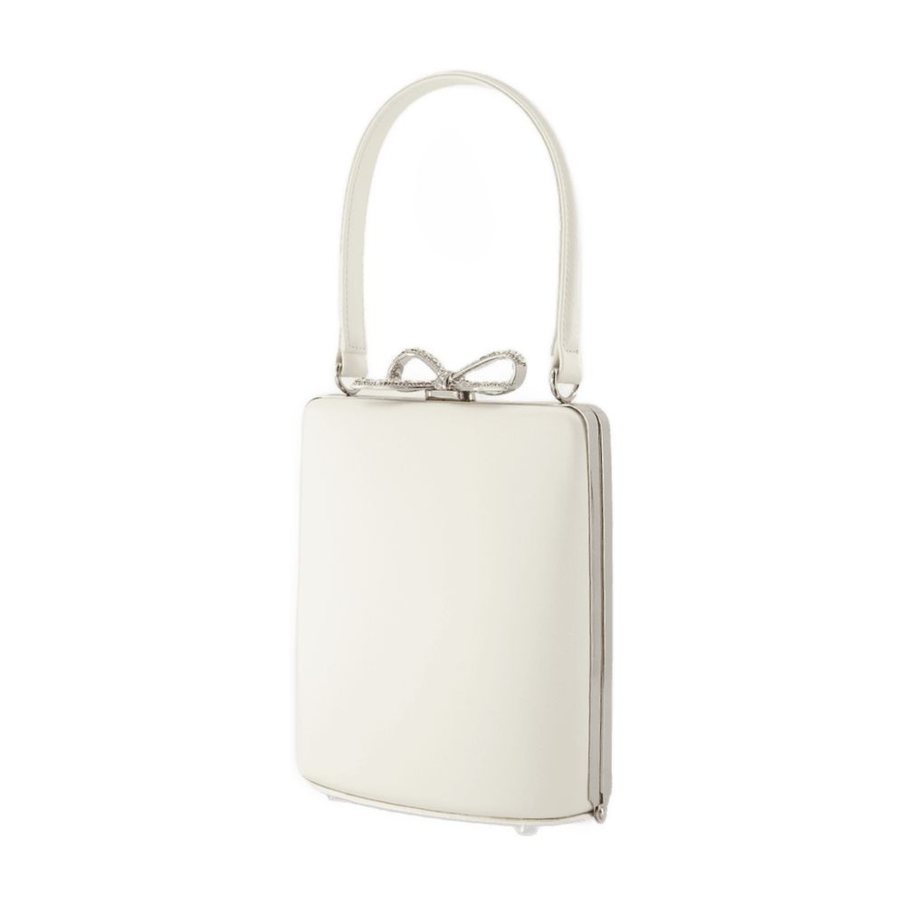 SELF-PORTRAIT SELF-PORTRAIT MINI BOW BAG - SILK - WHITE