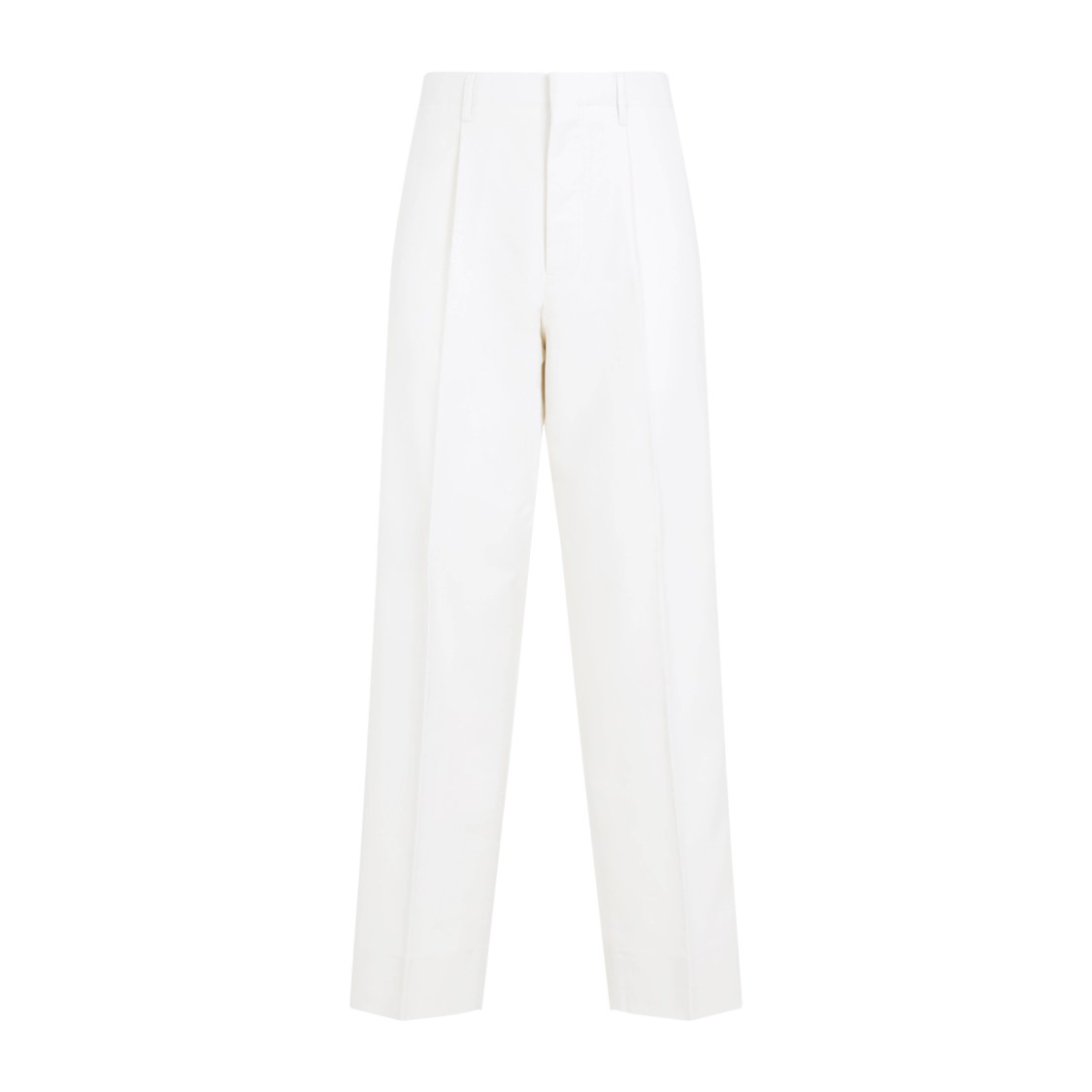 Shop Zegna Cotton Cashmere Pants In White