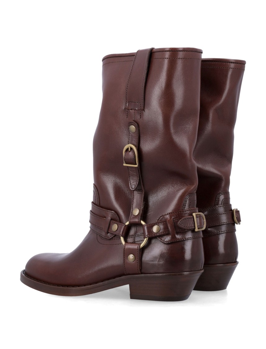 Isabel Marant Brown Heiko Mid-calf Boots In Brown