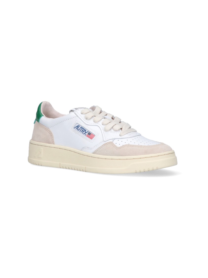 Autry Logo-patch Lace-up Sneakers In Multi