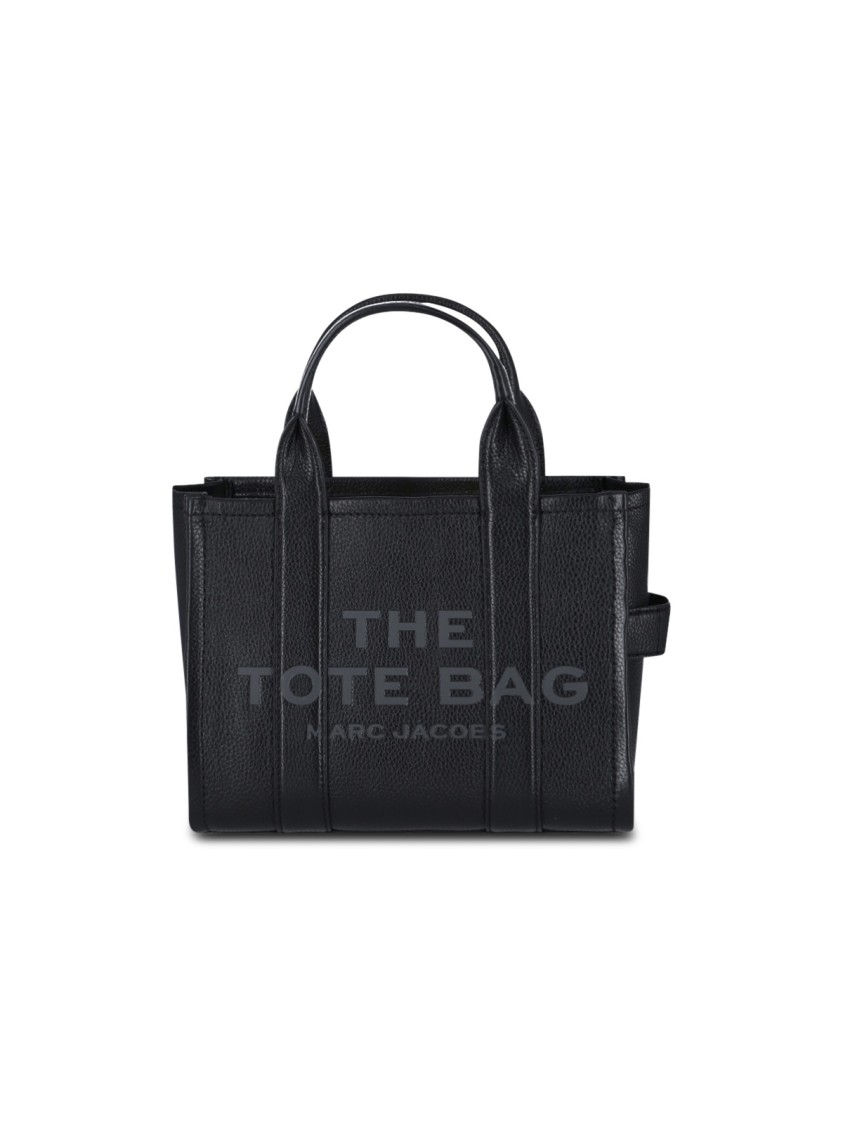 Marc Jacobs Small 'The Leather' Tote Bag  Black