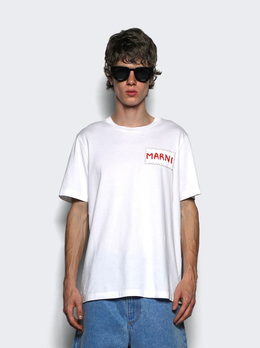Shop Marni Patch Tee White