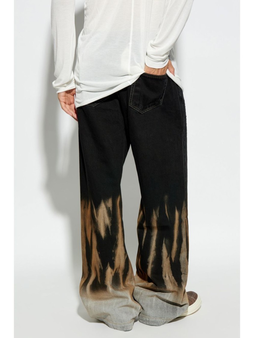 Rick Owens Drkshdw Black Porterville Double Jumbo Belas Cargo Pants In Black