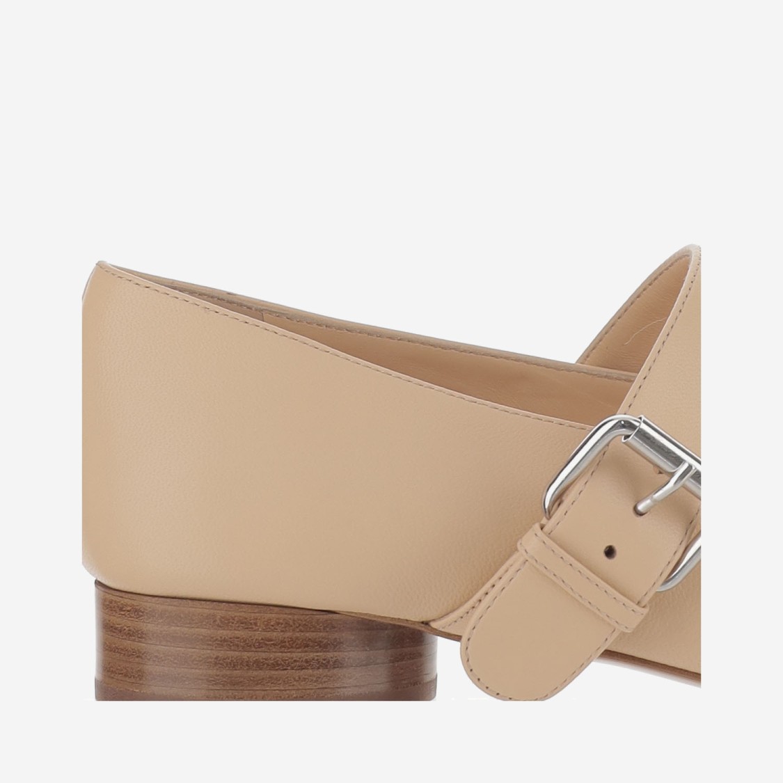 Niccolò Pasqualetti Ballerina Oblique Strap In Neutrals