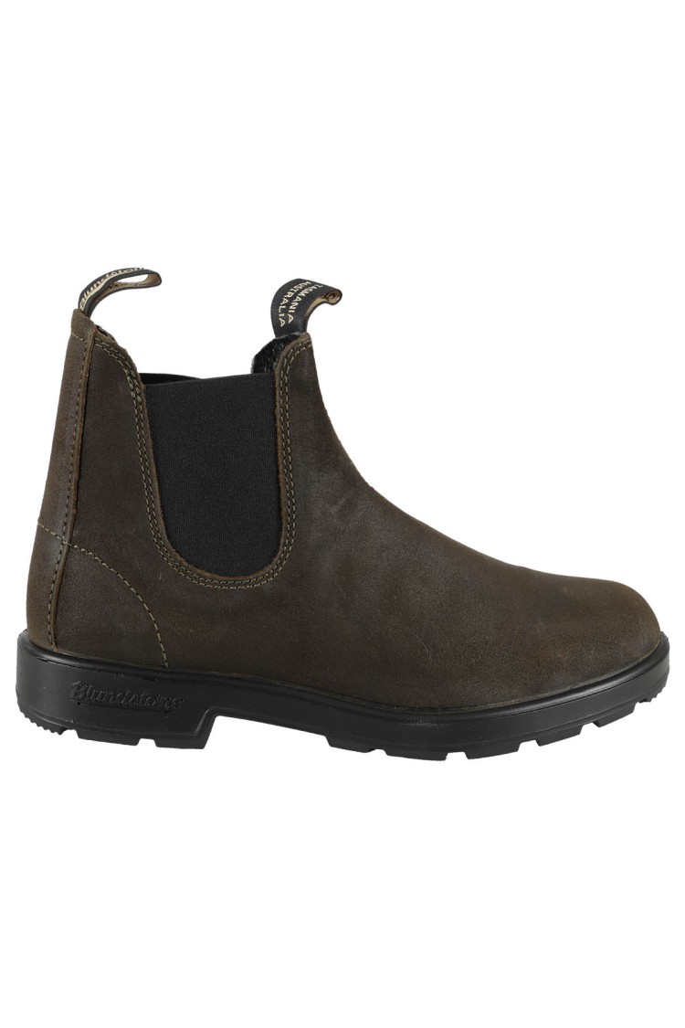 Blundstone Water-repellent Suede Ankle Boot In Dark Olive In Green