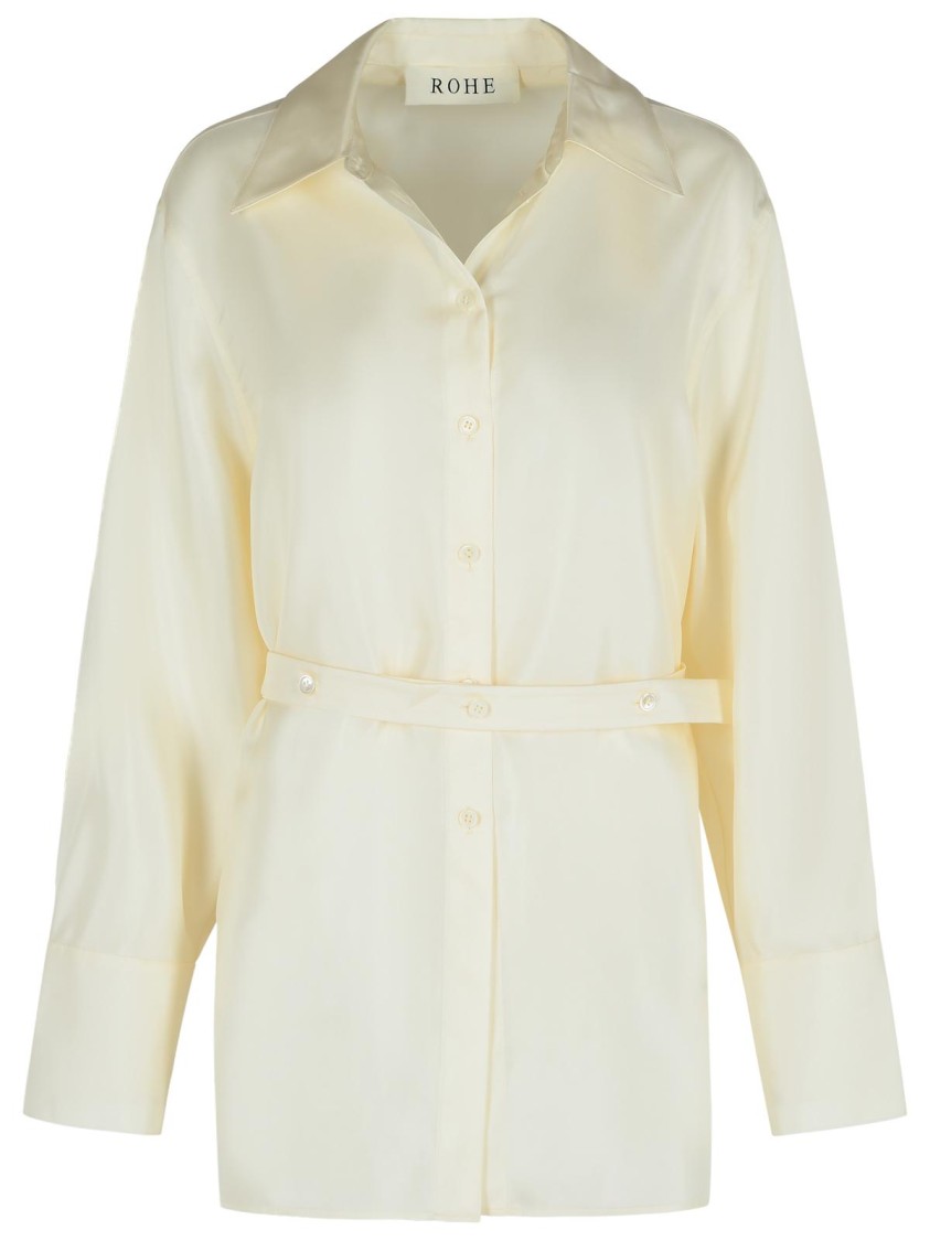 Rohe Róhe Cream Silk Shirt