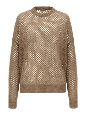 【関税＆送料込み】Brunello Cucinelli 'Rustic Dazzling Net' Brunello Cucinelli Rustic Dazzling Net Sweater | Sendegaro US