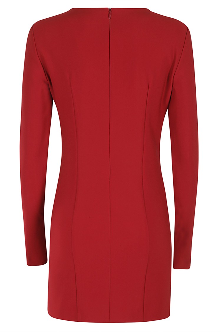 オールインワン・サロペット Blumarine Bijou Bow Brooch Jersey Mini Dress Blumarine Bijou Bow Brooch Jersey Mini Dress in Red | Lyst