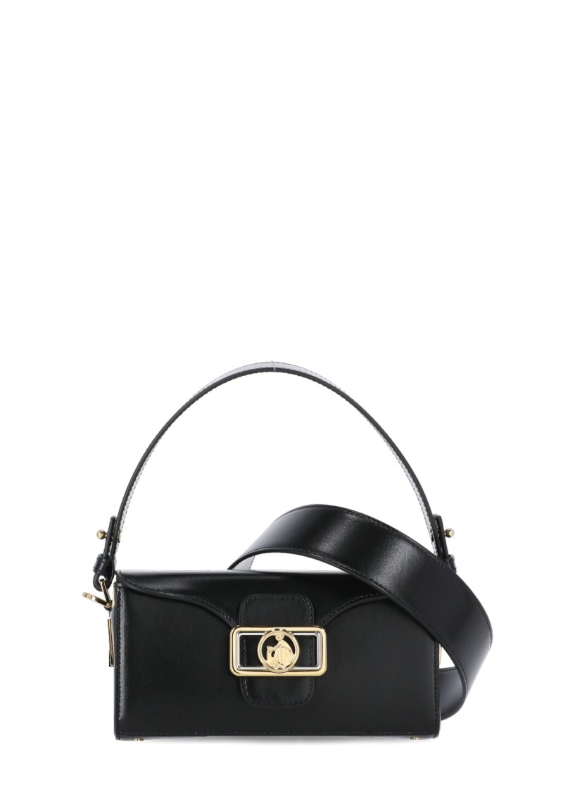 Lanvin Rectangular Smooth Nano Shoulder Bag In Black