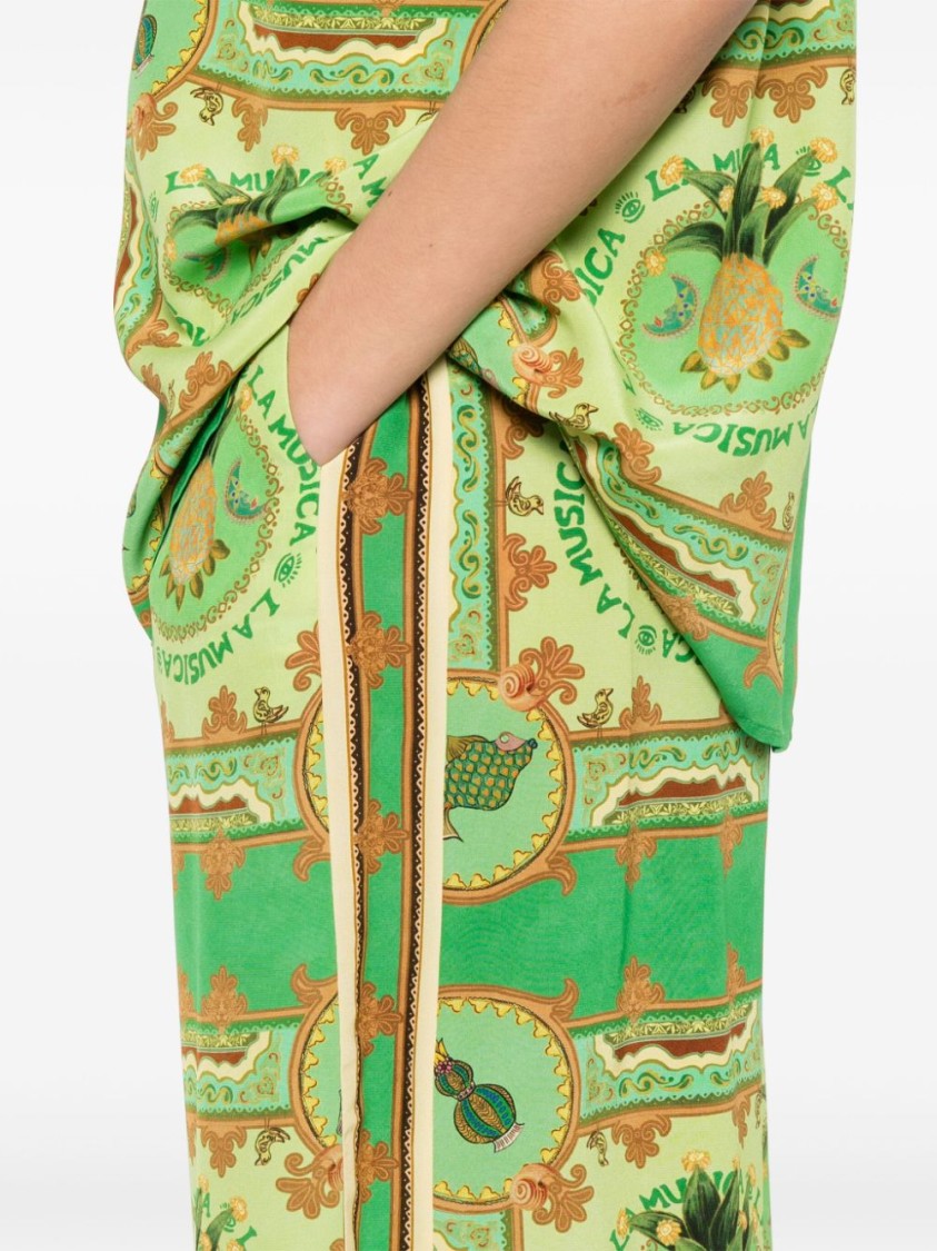 Shop Alemais Grass Green La Musica Trousers