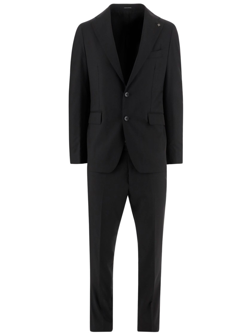 Shop Tagliatore Wool Dress In Black