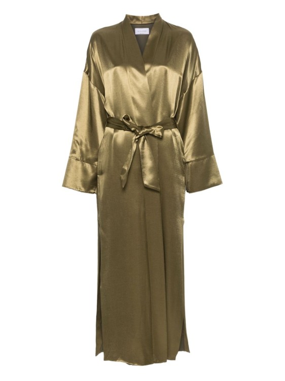 オールインワン・サロペット The Nina Studio Belted Satin Dressing Gown With Wraparound The Nina Studio Belted Satin Dressing Gown With Long Sleeves