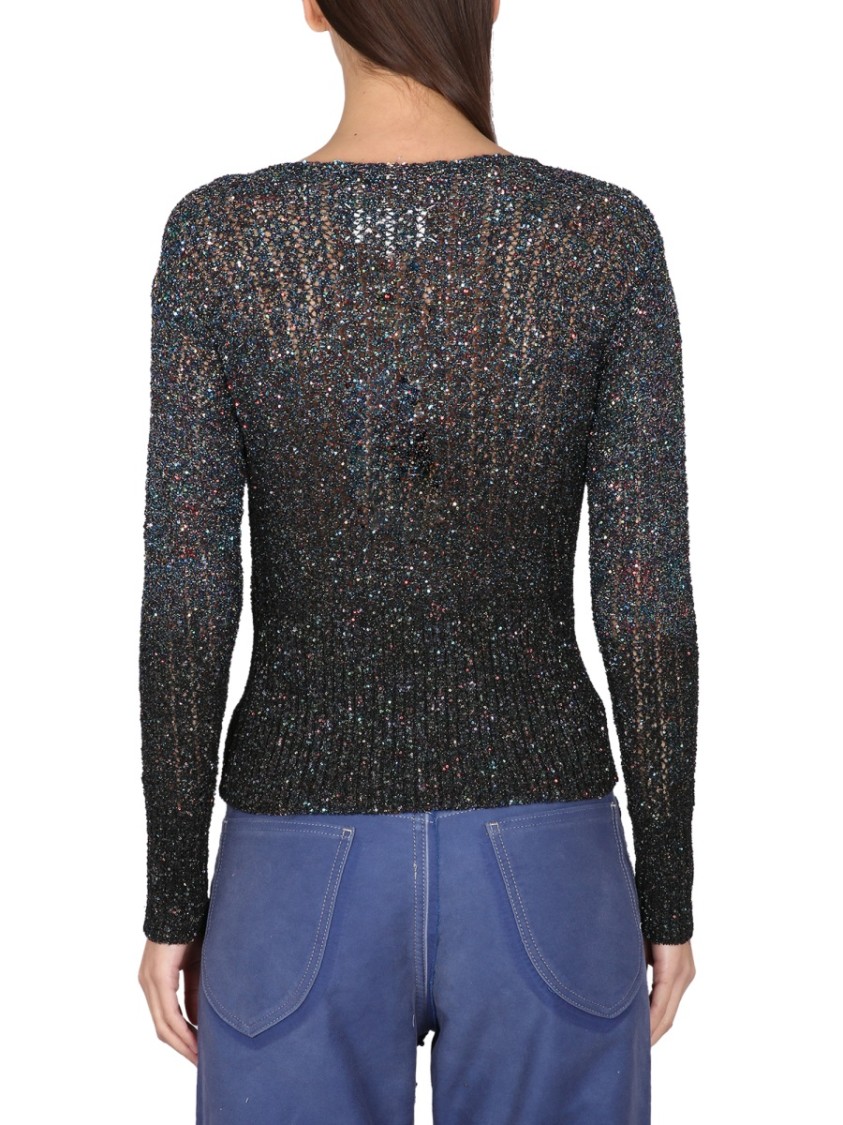 Maison Margiela Rib Knit Jumper In Black