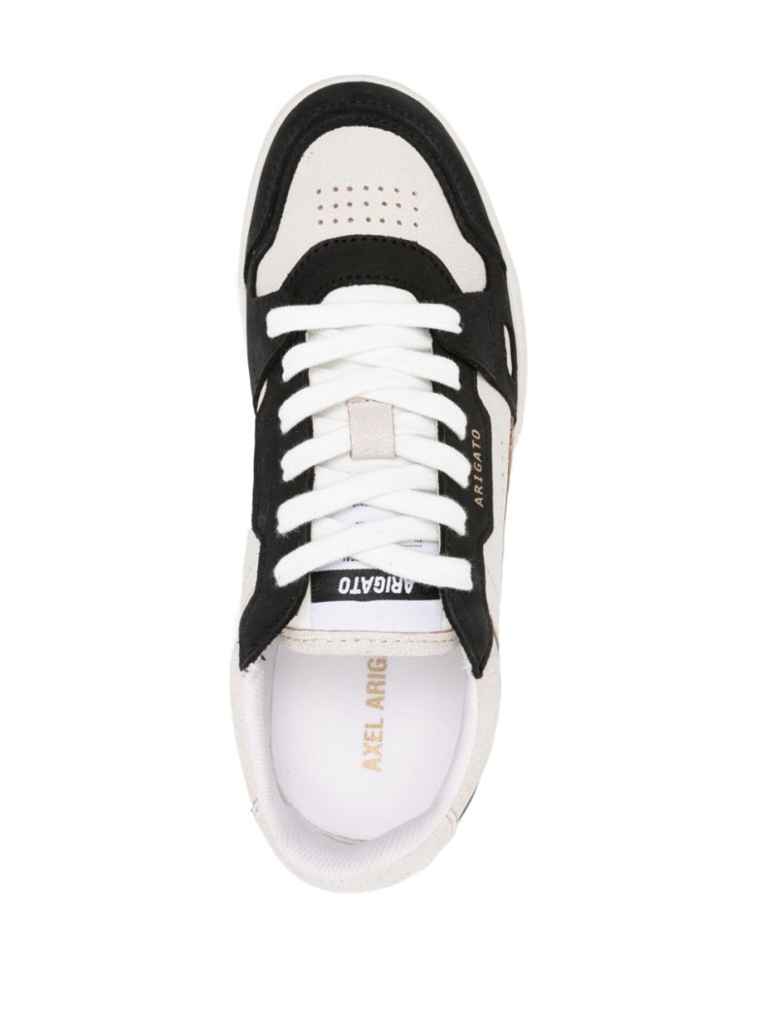 Axel Arigato White Black Round Toe Sneakers In Neutrals